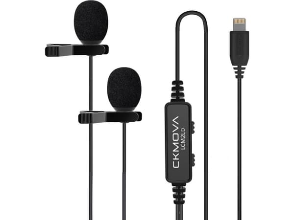 CKMOVA-mikrofon CKMOVA LCM2LD - dubbel slips-mikrofon för Lightning