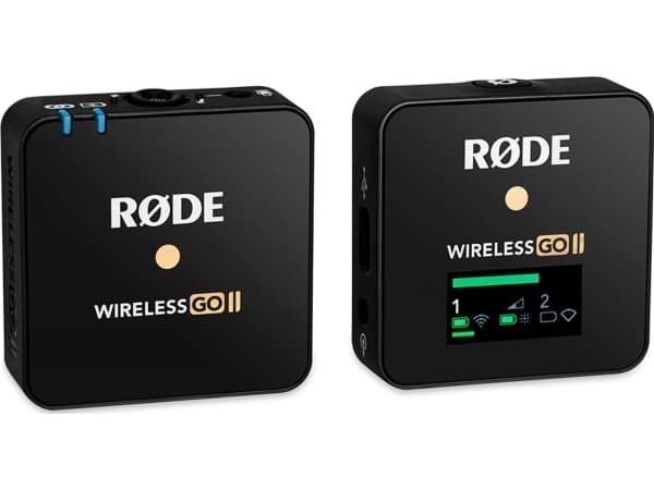 RODE Mikrofoner Trådløs GO II ENKEL Klipsmikrofon Talemikrofon Overføringstype: Kabelfri, USB inkl. veske, inkl. parasoll, inkl. kabel