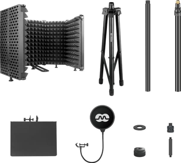 Mozos Akustinen hytti + jalusta + ponnahdussuodatin MSHIELD-CABIN-SETTI