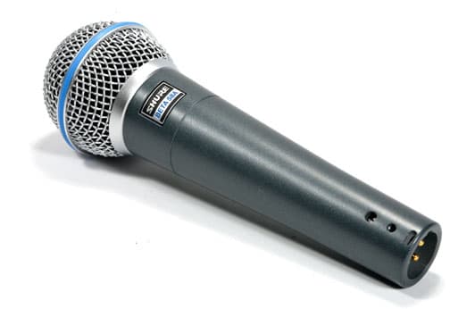 Shure Beta 58A, Scene/opptreden, -51 dB, 50 - 16000 Hz, 150 O, Koblet med ledninger (ikke trådløs), Grå