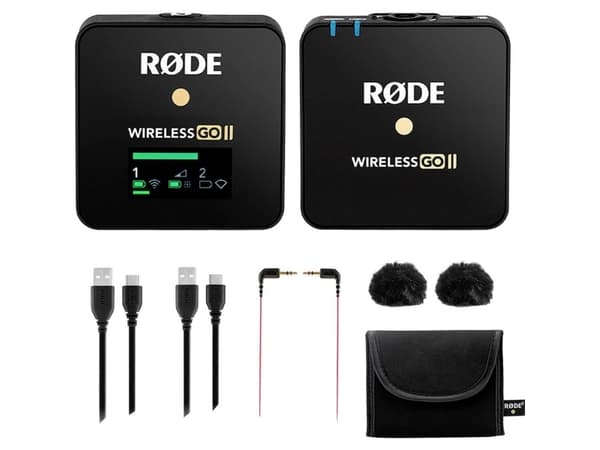 RØDE Wireless GO II Single, Lavalier-mikrofoni, 50 - 20000 Hz, Langaton vastaanotin, Bodypack-lähetin, 200 m, Sisäänrakennettu akku