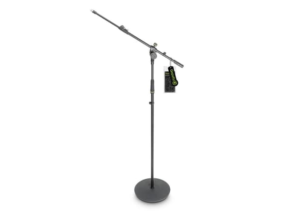 Gravity MS 2322 B, Boom-mikrofonstativ, Rund base, Sort, Stål, Metall, 270 mm