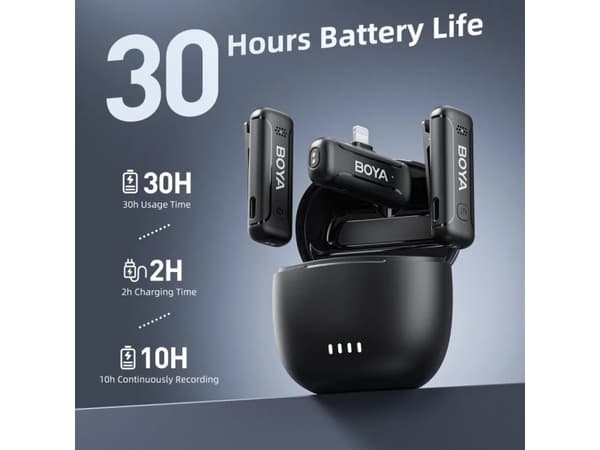 2.4G Mini Wireless Microphone for iPhone, iOS 1+2