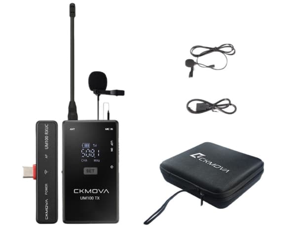 CKMOVA UM100 Kit3 trådløs mikrofon for USB C