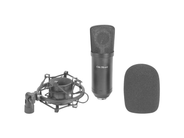 Omnitronic CM-78MK2 Stand Studio Microphone Överföringstyp:Bredband Inkl. sköld
