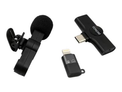 Mikrofoni Deltaco Belaidis vloggausmikrofoni DELTACO USB-C/Lightning, 1-pack / VLOG-100