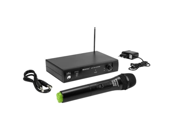 Omnitronic VHF-101 Handhållen talmikrofon Överföringstyp: Trådlös