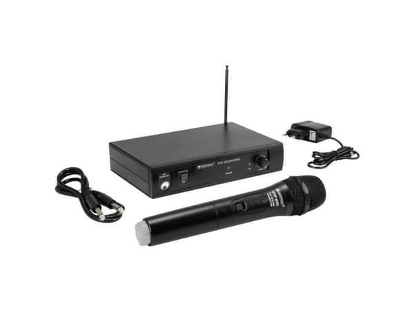 Omnitronic VHF-101 Handhållen talmikrofon Överföringstyp: Trådlös