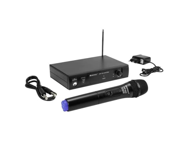 Omnitronic VHF-101 Handhållen talmikrofon Överföringstyp: Trådlös