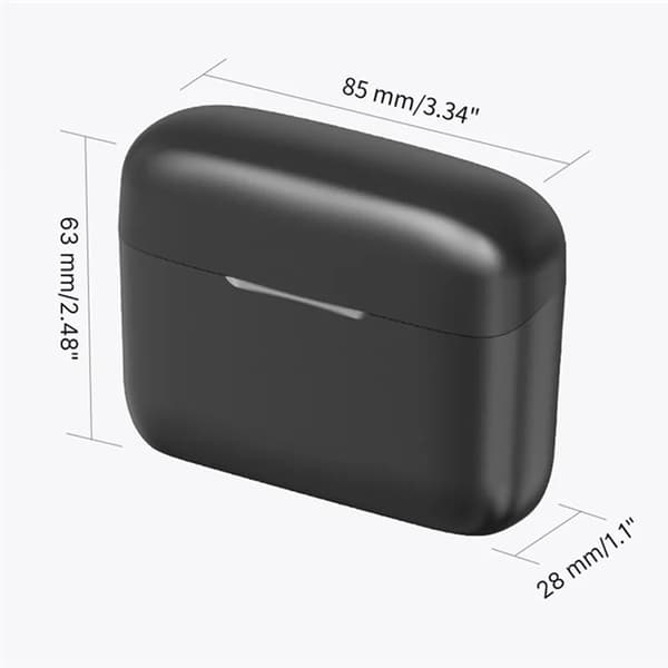 Lavalier Typ-C Trådlös 2 st Mini 2.4GHz 033A1 Mikrofoner - Svart