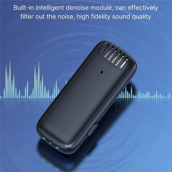Lavalier Typ-C Trådlös 2 st Mini 2.4GHz 033A1 Mikrofoner - Svart