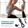 Miniatyrbild 3 av 6: Lavalier Wired Omnidirectional Lightning Clip On Mikrofoner - Svart