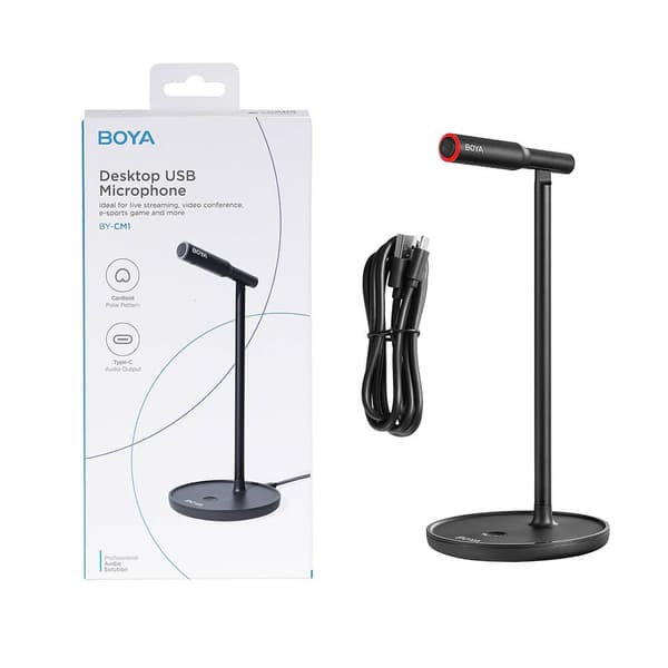 BOYA Desktop USB-Mikrofon BY-CM1 - Svart
