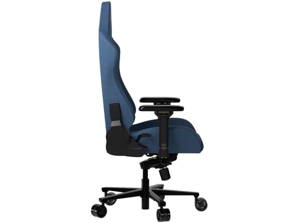LORGAR Ace 422 (LRG-CHR422BL) spillvogn, slitesterkt stoff, flekkbestandig, 1,8 mm metallramme, multiblokkmekanisme, 4D-armlener, 5-stjerners alumini
