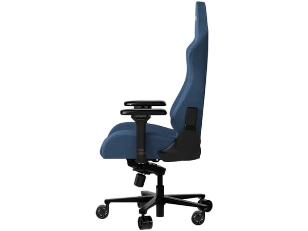 LORGAR Ace 422 (LRG-CHR422BL) spillvogn, slitesterkt stoff, flekkbestandig, 1,8 mm metallramme, multiblokkmekanisme, 4D-armlener, 5-stjerners alumini