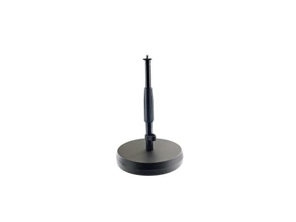 König & Meyer 23325-300-55, Stasjonært mikrofonstativ, Rund base, Sort, Stål, Stål, 3/8"