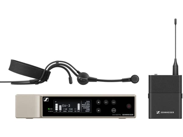 Sennheiser EW-D ME3 Set (Q1-6), Kuulokemikrofoni, 3,5 mm, 1,6 m, 20 - 20000 Hz, Telineasennettava vastaanotin, Irroitettava