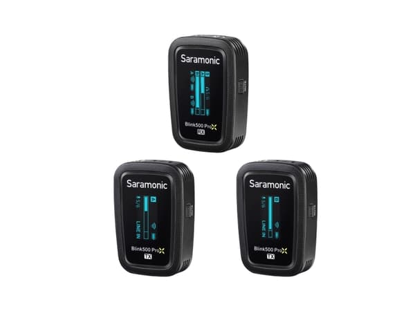 Saramonic Blink500 ProX B2, Lavalier-mikrofon, 100 m, Retningsuavhengig, Bodypack-mottaker, Kroppspakkesender, 2400 MHz
