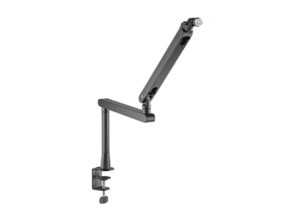 DELTACO GAMING - Monteringssats (microphone boom arm) - låg profil - för mikrofon - premium, universal, streaming - stål - svart - skrivbord