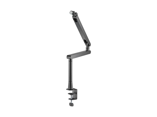 DELTACO GAMING - Monteringssats (microphone boom arm) - låg profil - för mikrofon - premium, universal, streaming - stål - svart - skrivbord