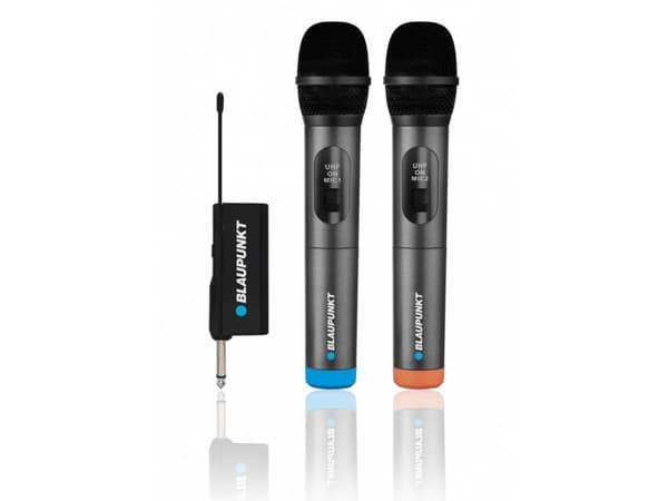 Mikrofon Blaupunkt Trådløse mikrofoner Blaupunkt UHF WM60UDB Sort