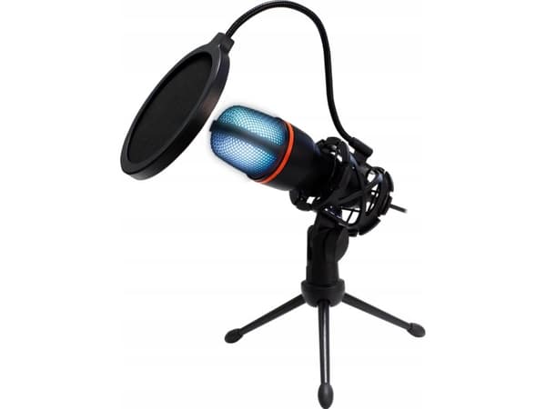 BLOW LED studiomikrofon med stativ