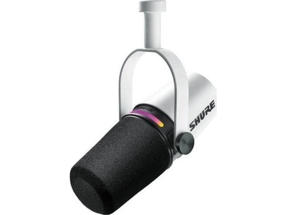 Mikrofon Shure Shure MV7+-W - Lyd-/vokalmikrofon med XLR/USB-C-kontakt Hvit