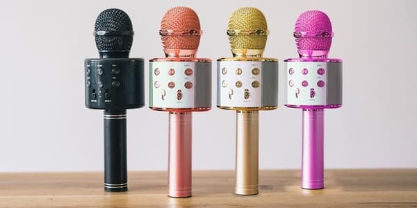 Forever Bluetooth-Mikrofon med Högtalare BMS-300 - RoseGuld