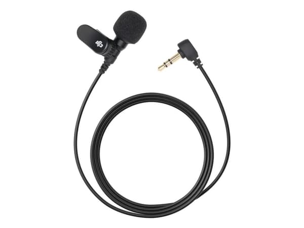 DJI 6941565971340, Halsmikrofon/knapphålsmikrofon, trådbunden, 3,5 mm (1/8"), svart, DJI Mic 2, DJI Mic, 3,5 mm jack