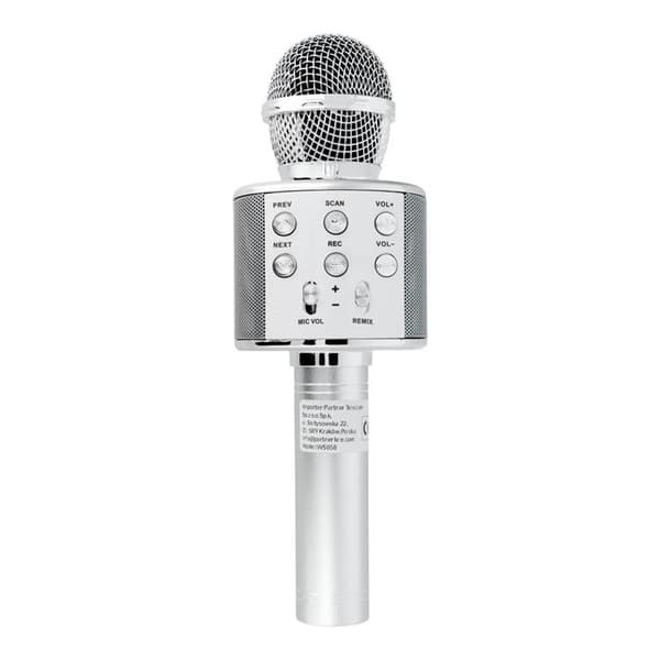 Multimedia Karaoke Mikrofon CR58 - Silver