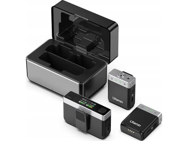 Ulanzi Microphone 2x Trådlös bakstycksmikrofon för mobilkamera / 8GB minne / 100m räckvidd / Ulanzi AM-18