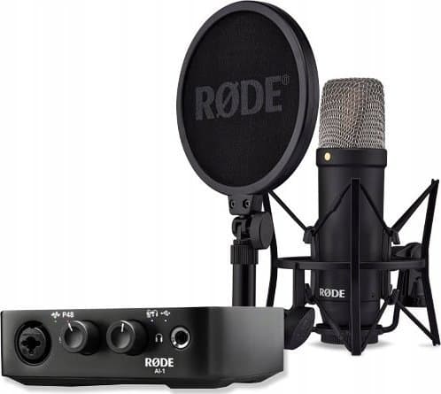 Rode RØDE NT1 Signature Juodas + AI-1 Studio Kit MK2 - complete studio set