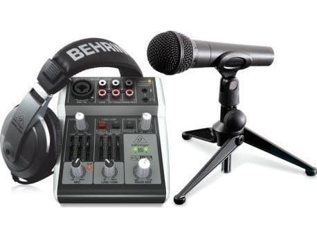 Behringer PODCASTUDIO 2 USB för USB-inspelning och podcasting