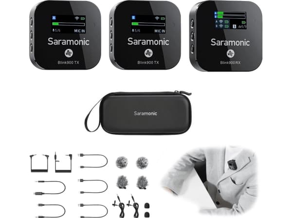 Saramonic Saramonic Blink900 B2 mikrofon (RX + TX + TX) for trådløs lydoverføring