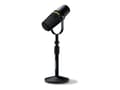 Miniatyrbild 1 av 5: Shure MV7+K-BNDL - Mikrofon - 3-stifts XLR, USB - svart - med Shure-by-Gator skrivbordstativ - OBS-certifierad, MFi-certifierad