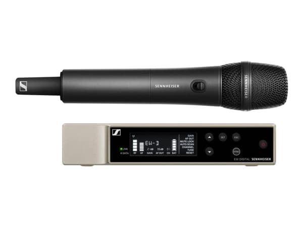 Sennheiser EW-D 835-S Set (R1-6), Käsimikrofoni, Dynaaminen mikrofoni, Langaton RF, Telineasennettava vastaanotin, Irroitettava, BNC