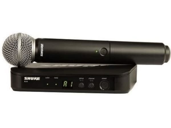 Shure BLX24/PG58, Håndholdt mikrofon, 100 m, Håndholdt sender, Kraft indikator, Status, 14 timer