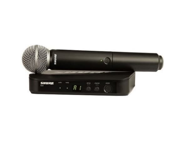 Shure BLX24/PG58, Håndholdt mikrofon, 100 m, Håndholdt sender, Kraft indikator, Status, 14 timer
