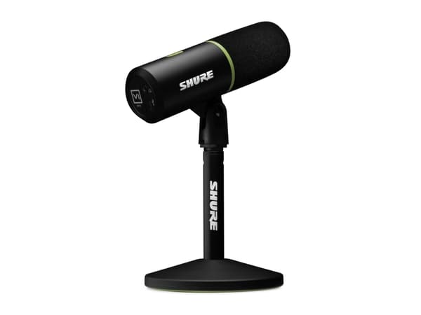 Shure MV6, Bordmikrofon, -34,7 dB, 50 - 15000 Hz, 24 bit, Kardioide, Koblet med ledninger (ikke trådløs)