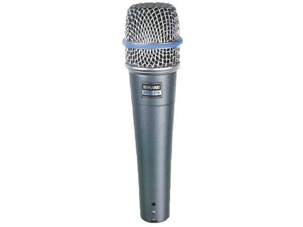 Shure Beta 57A - Mikrofon - aluminium, blå metallic