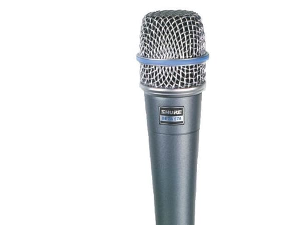 Shure Beta 57A - Mikrofon - aluminium, blå metallic