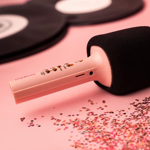 Maxlife Bluetooth Mikrofon med Högtalare MXBM-600 - Rosa