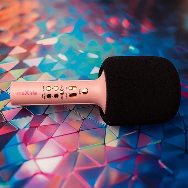 Maxlife Bluetooth Mikrofon med Högtalare MXBM-600 - Rosa