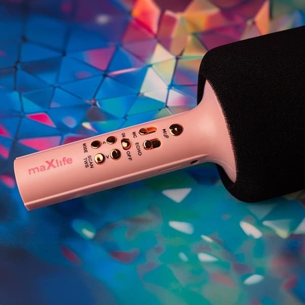 Maxlife Bluetooth Mikrofon med Högtalare MXBM-600 - Rosa