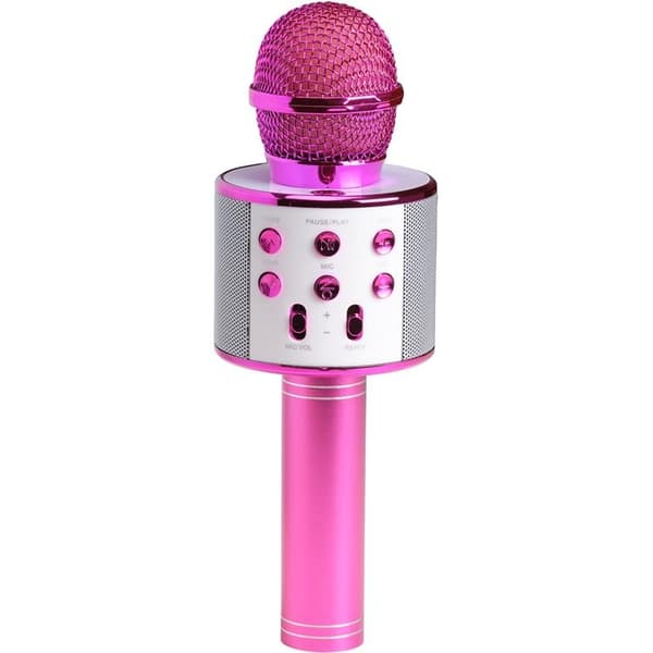 Denver Bluetooth Karaoke Mikrofon med inbyggd högtalare - Rosa