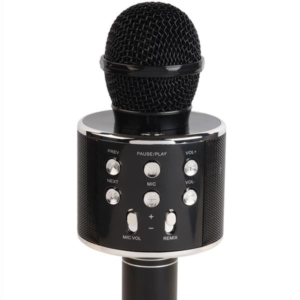 Denver Bluetooth Karaoke Mikrofon med inbyggd högtalare - Svart
