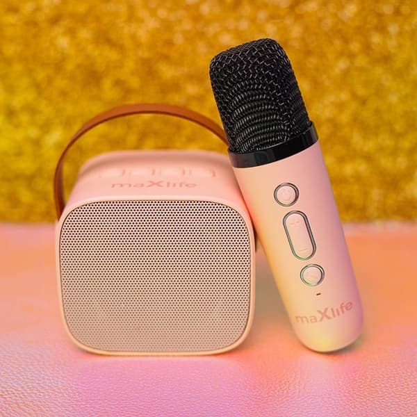 Maxlife Bluetooth Mikrofon och Högtalare MXKS-100 - Rosa