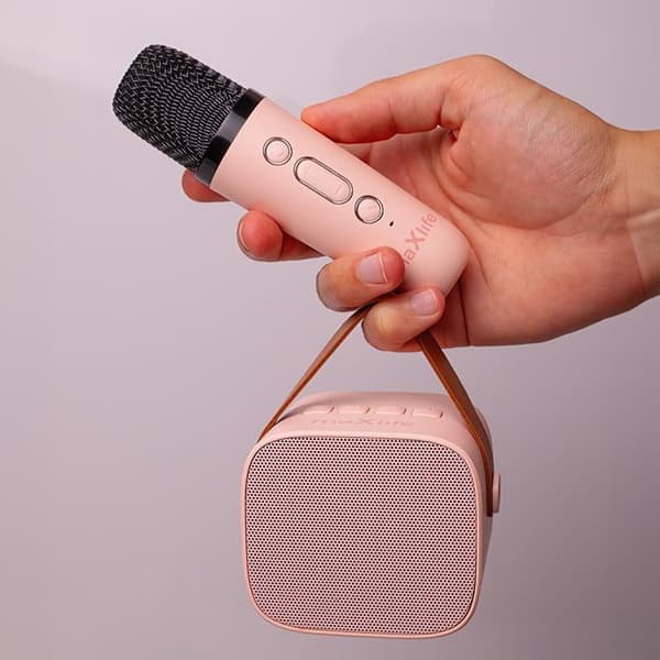 Maxlife Bluetooth Mikrofon och Högtalare MXKS-100 - Rosa