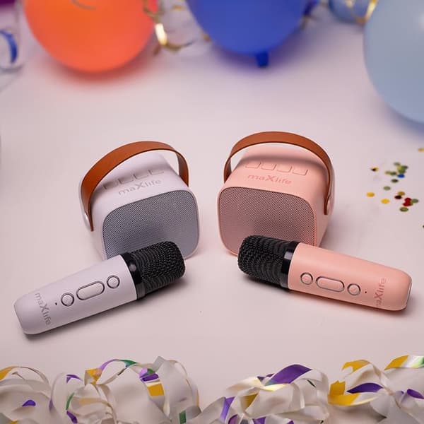 Maxlife Bluetooth Mikrofon och Högtalare MXKS-100 - Rosa
