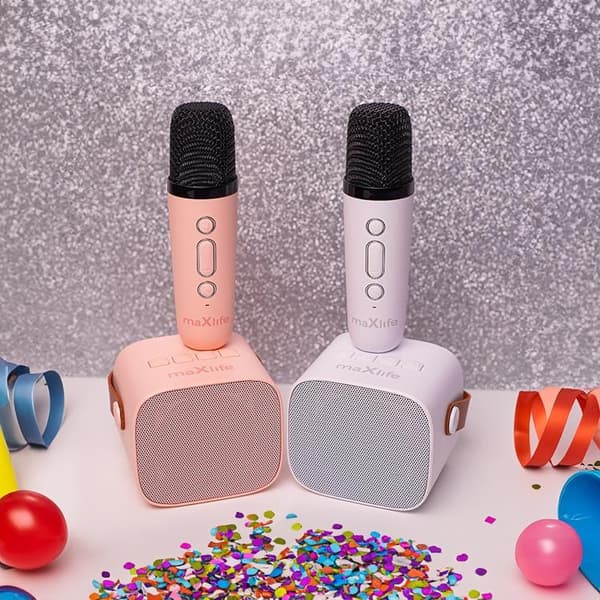 Maxlife Bluetooth Mikrofon och Högtalare MXKS-100 - Rosa